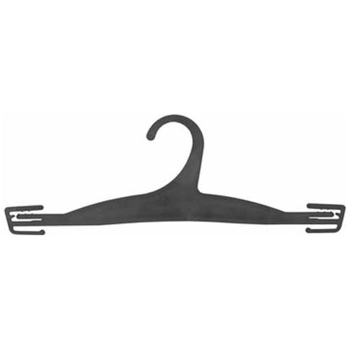 NAHANCO NH01B Hanger-Intimate Apparel, 10"L, Plastic-BK, Pkg Qty 500