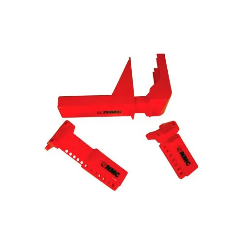 NMC™ Ball Valve Lockout, Fits 11/2" 21/2" Dia. Valves, Red