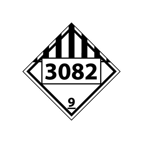 Dot Placard Number 3082