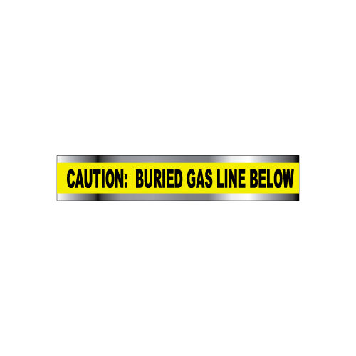Detectable Underground Warning Tape - Caution Buried Gas Line Below - 2&quot;W