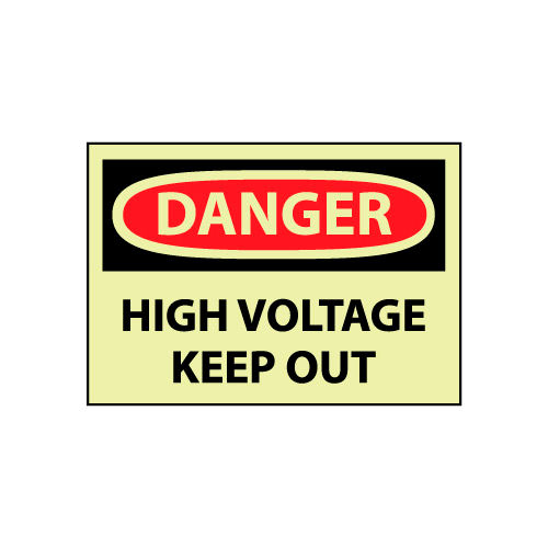 Glow Danger Vinyl - High Voltage Keep Out