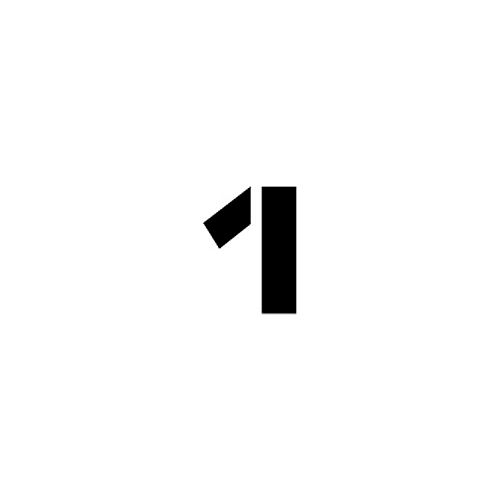 Individual Character Stencil 4" - Number 1