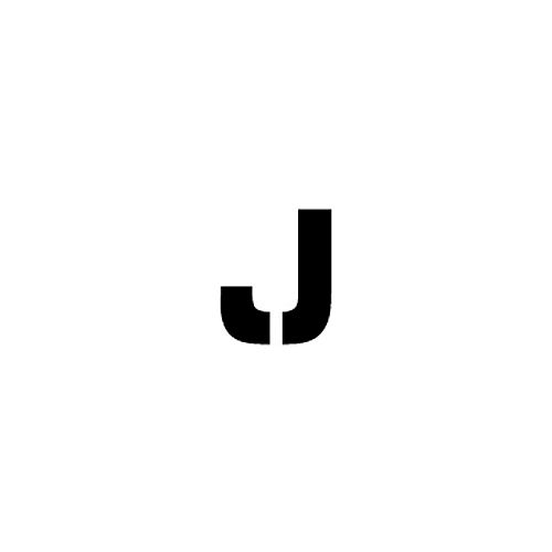 Individual Character Stencil 4" - Letter J