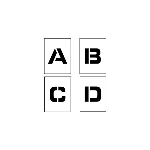 Individual Character Stencil 8&quot; - Letter Set A-Z