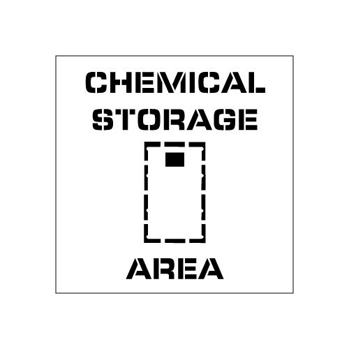 Plant Marking Stencil 20x20 - Chemical Storage Area