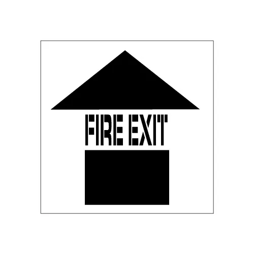 Plant Marking Stencil 20x20 - Fire Exit