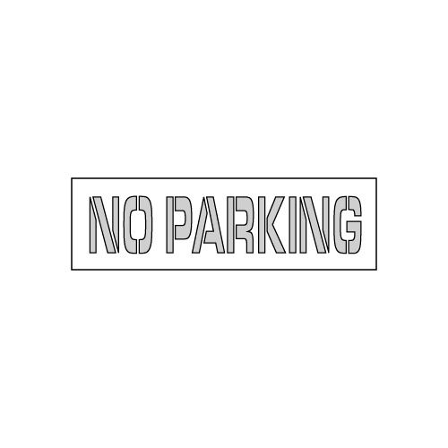 Parking Lot Stencil 67x8 - No Parking