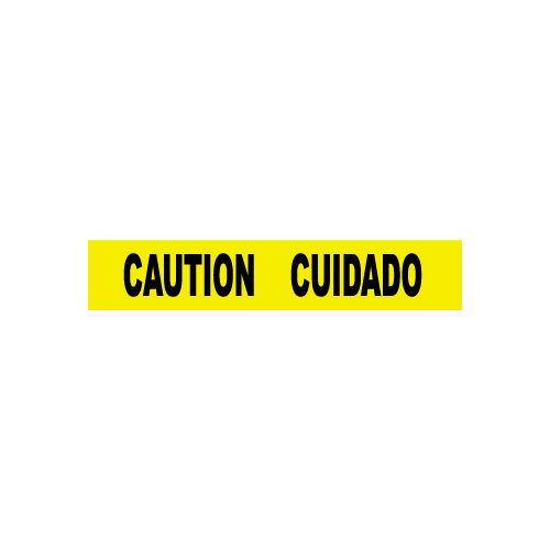 Printed Barricade Tape - Caution Cuidado