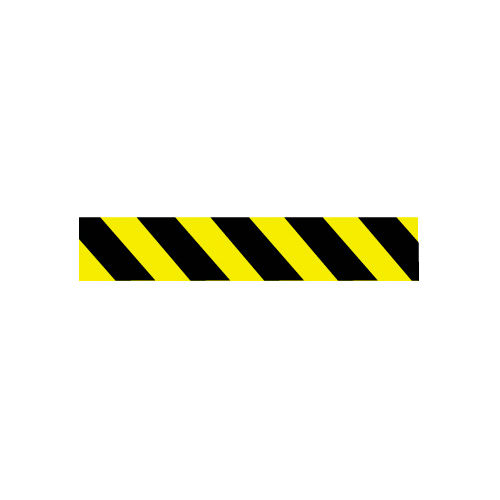 Printed Barricade Tape - Yellow and Black Stripe