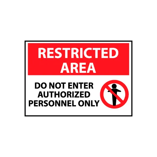 Restricted Area Plastic - Do Not Enter Authorized Personnel Only