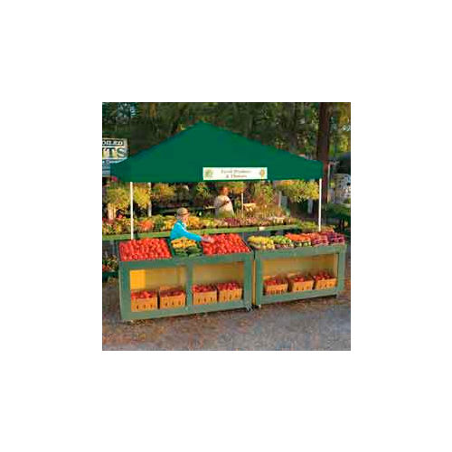 12x12 S T Popup Canopy - Green Cover w/Black Roller Bag