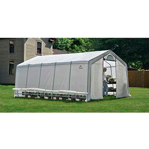 ShelterLogic, 70590, GrowIt Heavy Duty Walk-Thru Greenhouse Peak-Style 12 ft. x 20 ft. x 8 ft.