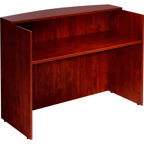 Boss Reception Desk - 48" - Mahogany