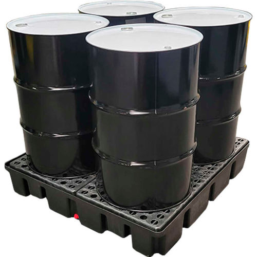 ENPAC&#174; Black Diamond 4 Drum Spillpallet 5400-BD - Eco Solutions - 2000 Lb. Cap.