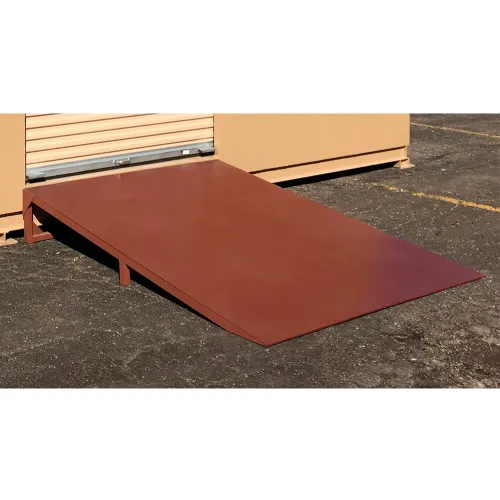 Enpac Steel Ramp For Hazmat Storage Buildings, Maroon
