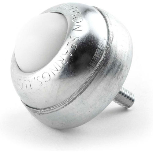 Hudson NSBT-1CS 1/4-20 1" Nylon Ball 1/4" Stud in Carbon Steel Housing Hardened & Plated