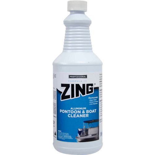 ZING® Formula IV Aluminum Pontoon & Boat Cleaner, Quart Bottle 12