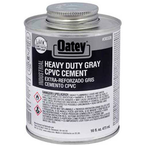 Oatey 30329 EP42 CPVC - PVC HD Gray Industrial Cement 32 oz. - Pkg Qty 12