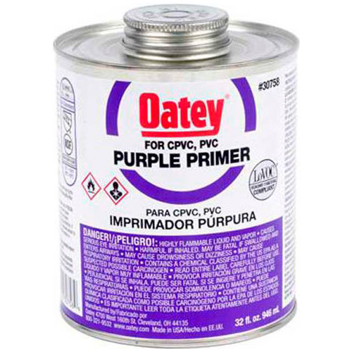 Oatey 30758 Purple Primer 32 oz., NSF Listed - Pkg Qty 12