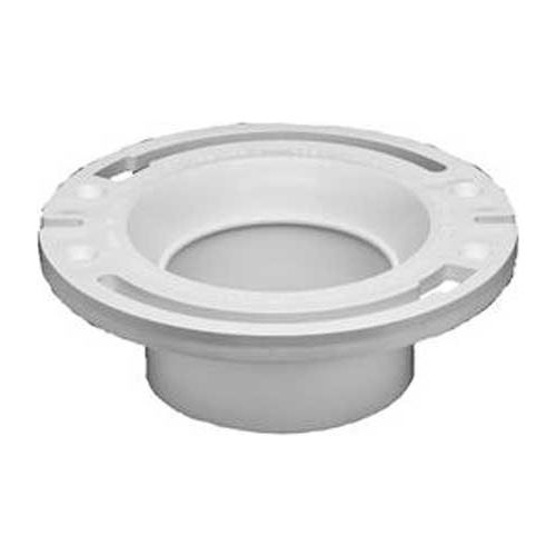 Oatey 43527 3" Or 4" PVC Closet Flange With Plastic Ring, Long Mounting