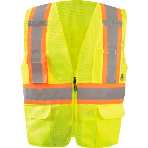 OccuNomix Class High Visibility Two-Tone Surveyor X-Back Mesh