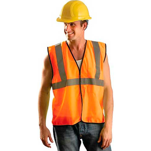 OccuNomix Value Mesh Standard Vest, Class 2, Hi-Vis Orange, 4/5 XL, ECO-GC-O4/5X