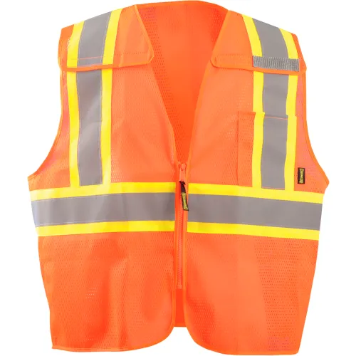 Occunomix Hiviz Mesh Baseball Cap - Occulux Orange High Visibility Hat