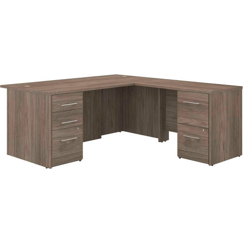 bush double pedestal desk