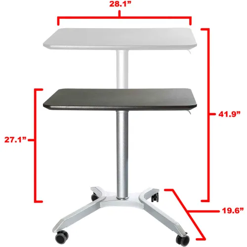 Seville Classics 28 airLIFT Xl Pneumatic Height Adjustable Sit