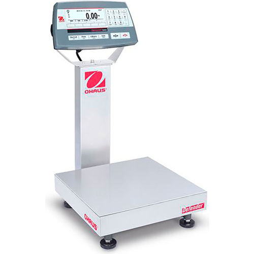 Ohaus® Defender® 5000 - D52 NTEP Bench Scale, 50 lb x 0.002 lb, 12" x 12" Platform