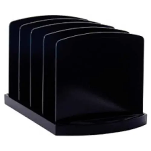 Officemate Standard Sorter with 4 Compartments Black