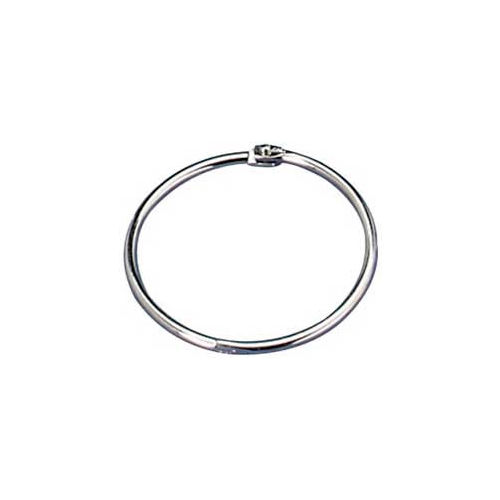 Officemate® Loose-Leaf Book Rings, 3" Diameter, Silver, 10/Box