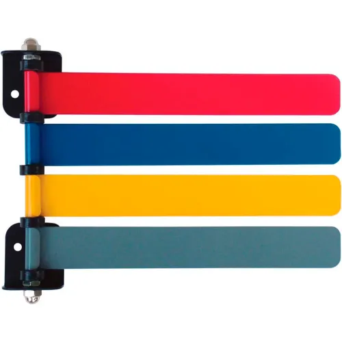 Omnimed® 291814 4Flag Room ID System, 8"L Aluminum Flags, 1/PK