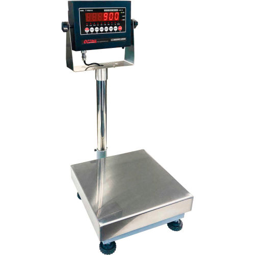 Optima 915 Series NTEP Bench Digital Scale with LED Display 100lb x 0.02lb 12" x 12" Platform