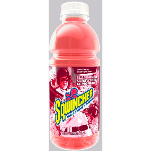 Sqwincher Widemouth Bottles Strawberry Lemonade 20 Oz 24carton 7166