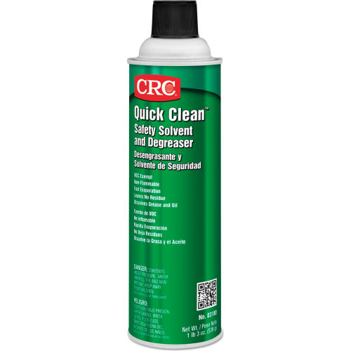 CRC Quick Clean Safety Solvents and Degreasers - 20 oz Aerosol Can - 03180 - Pkg Qty 12