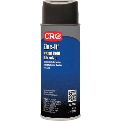 CRC Zinc-It Instant Cold Galvanize - 16 oz Aerosol Can - 18412 - Pkg Qty 12
