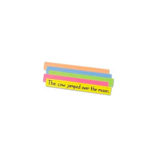 Pacon Sentence Strips 24 x 3 Assorted Colors 100/Pack
