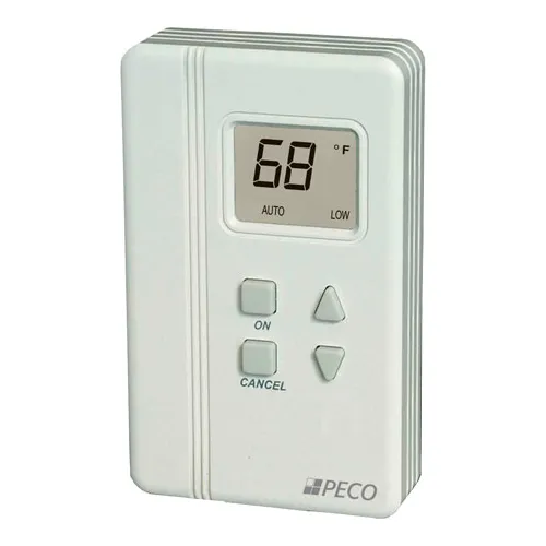 PECO Trane Compatible Zone Sensor SDP155-008 Digital Display, Temp Adjust,  On, Cancel, Comm Jack