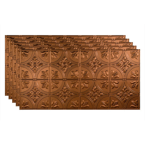 Fasade Traditional Syle # 2 - 48-3/8" x 24-3/8" PVC Glue Up Tile in Oil Rubbed Bronze - PG5126