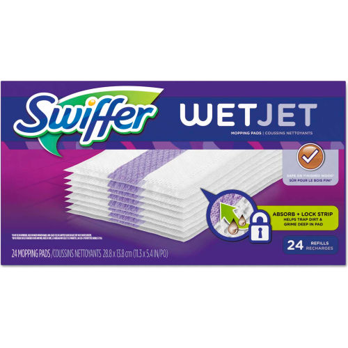 Swiffer&#174; WetJet System Refill Cloths 14" x 3", 24 Cloths/Box 4/Case - PGC08443CT