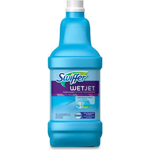 Swiffer® WetJet System Cleaning Solution Refill - Fresh Scent, 1.25 L Bottle, 4/Carton - 77810