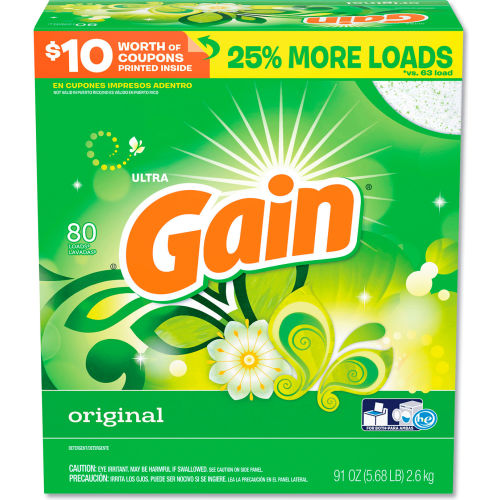 Powdered Laundry Detergent, Original Scent, 91 oz. Box, 3/Case
