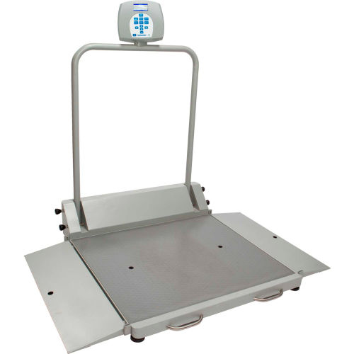 Health O Meter 2610KL Digital Wheelchair Dual Ramp Scale 1000 x 0.2lb/454 x 0.1kg, Portable