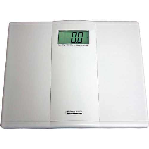 Health O Meter 822KL Digital Floor Scale 400 x 0.1lb/180 x 0.05kg 14-1/4 x 11-3/4 Plat. - 2 Pack
