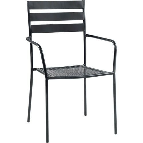 Premier Hospitality Furniture Tremont Outdoor Metal Chair With Arms - Pkg Qty 4