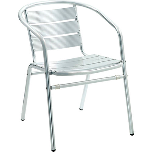 Premier Hospitality Furniture Luna Outdoor Aluminum Chair With Arms - Pkg Qty 4