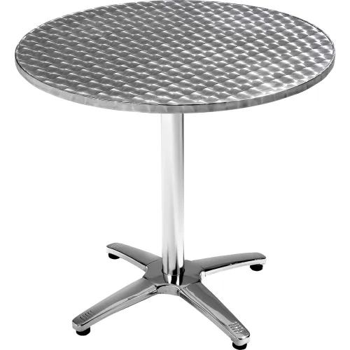 Premier Hospitality 32 Round Stainless Steel Restaurant Table Chrome