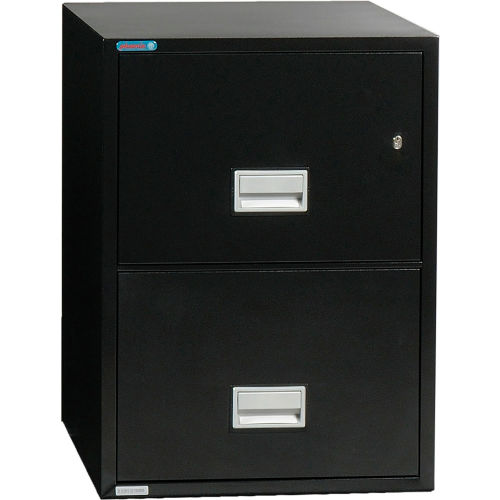 Phoenix Safe Vertical 25" 2Drawer Letter Fire and Water Resistant File