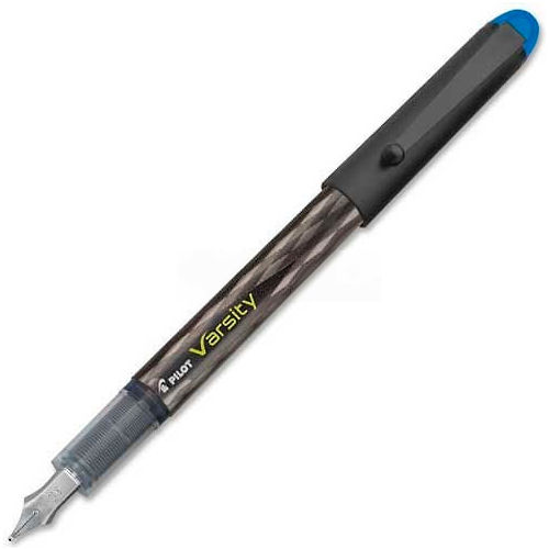 Pilot&#174; Varsity Disposable Fountain Pen, Fine, Blue Ink, 1 Each
